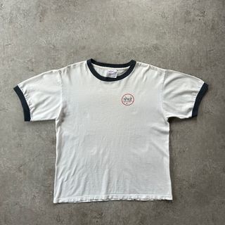 ナイキ(NIKE)の90s NIKE ナイキ リンガーtシャツ USA製 ホワイト×ネイビー　XL(Tシャツ/カットソー(半袖/袖なし))