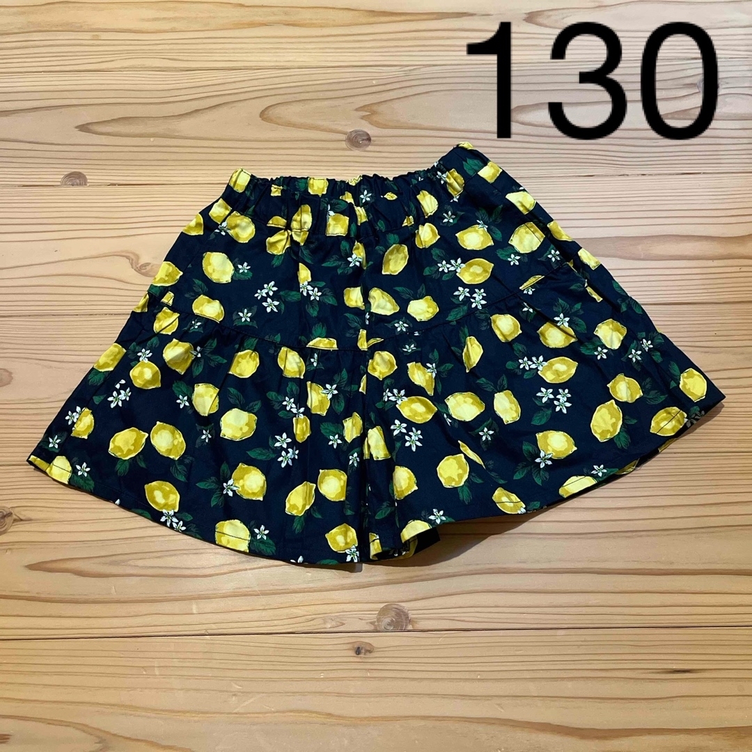 GU(ジーユー)のGU キュロット 130 試着のみの美品 キッズ/ベビー/マタニティのキッズ服女の子用(90cm~)(パンツ/スパッツ)の商品写真