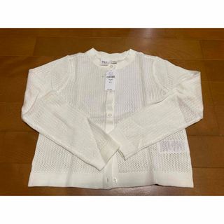 ギャップキッズ(GAP Kids)の定価3990円新品タグ付きGAP KIDS ホワイト カーディガン 120CM (カーディガン)