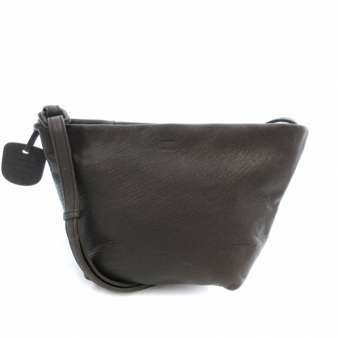 genten - ゲンテン genten ゴートベーシック ミニショルダーバッグ 山羊革 茶