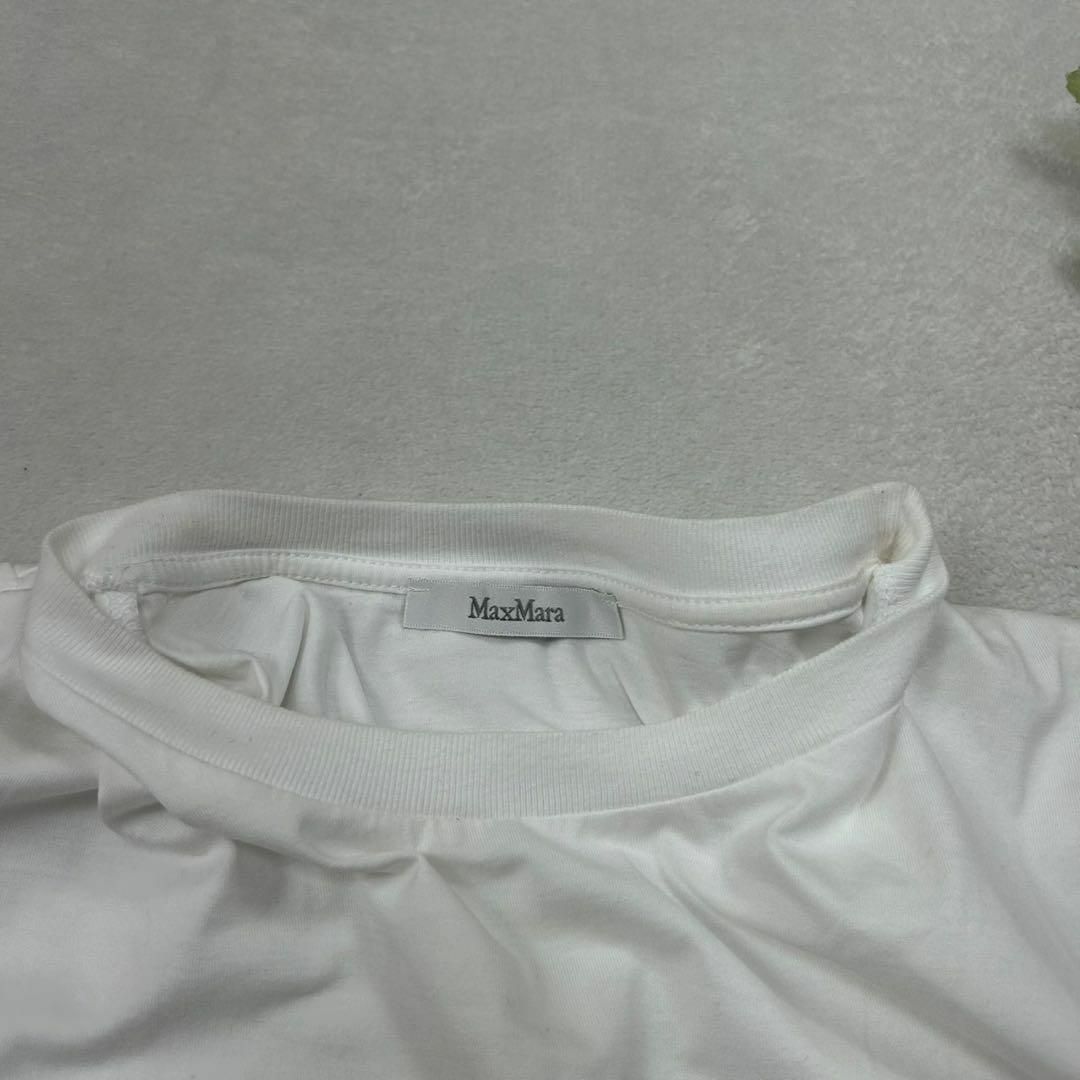 Max Mara - G223 美品 M マックスマーラ クルーネック 白 T