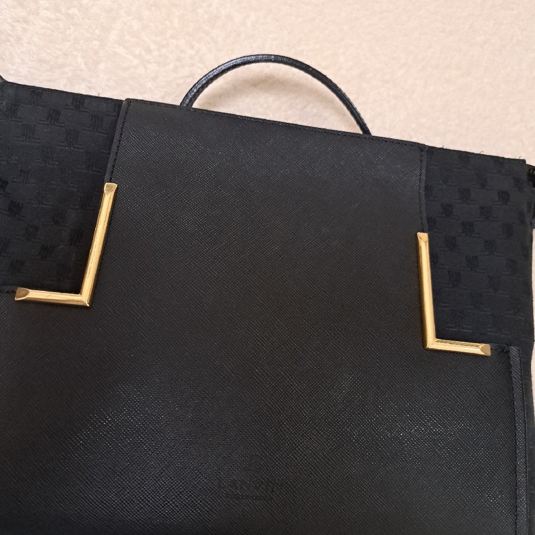 ランバンコレクション ショルダーバッグ 黒