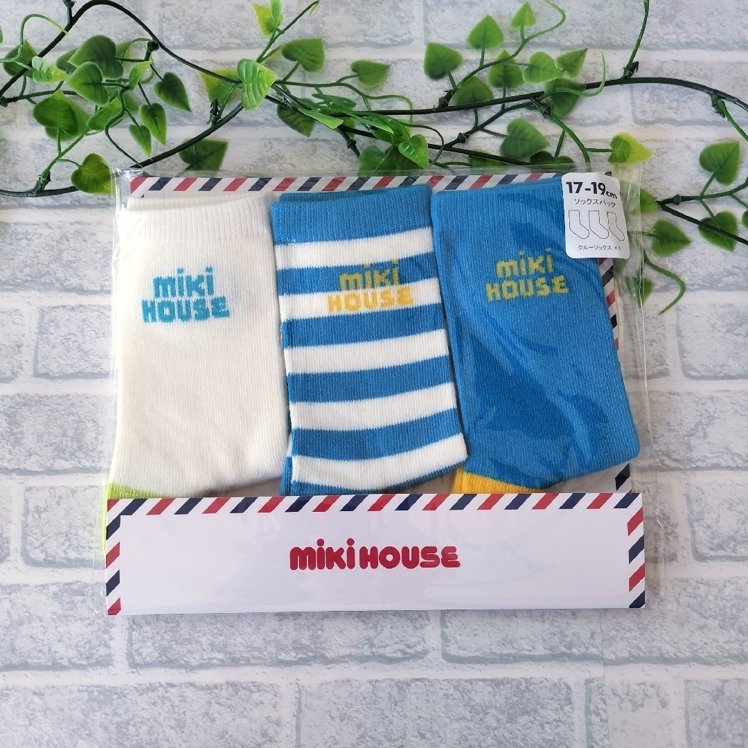 mikihouse(ミキハウス)のミキハウス　ソックス ソックスパック　靴下　17-19㎝　新品未使用 キッズ/ベビー/マタニティのこども用ファッション小物(靴下/タイツ)の商品写真