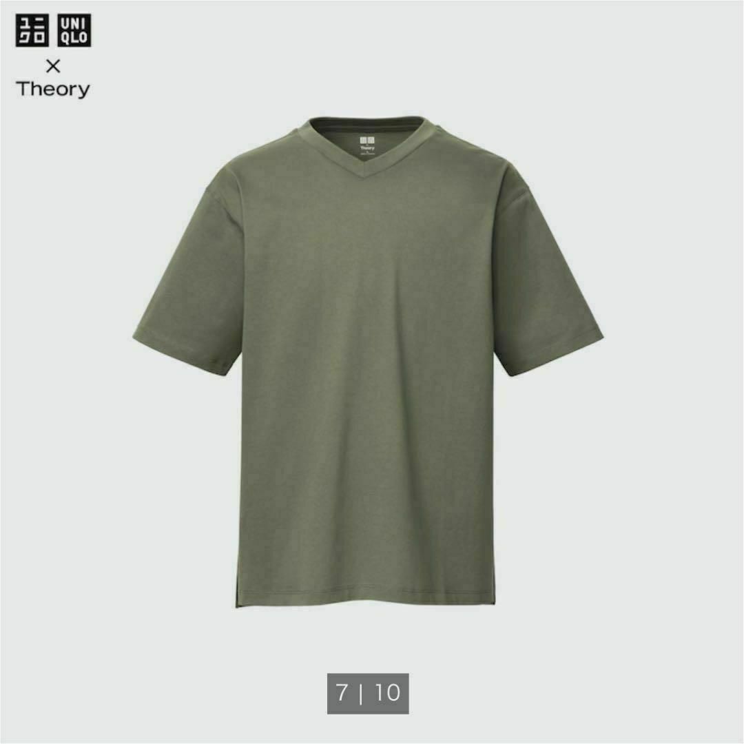 UNIQLO(ユニクロ)の【新品】ユニクロ セオリー リラックスフィットVネックTシャツ S メンズのトップス(Tシャツ/カットソー(半袖/袖なし))の商品写真