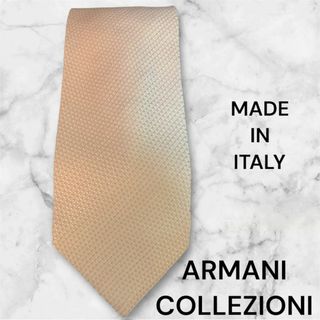 アルマーニ コレツィオーニ(ARMANI COLLEZIONI)のARMANI COLLEZIONI ネクタイ ピンク系 光沢×織柄 イタリア製(ネクタイ)