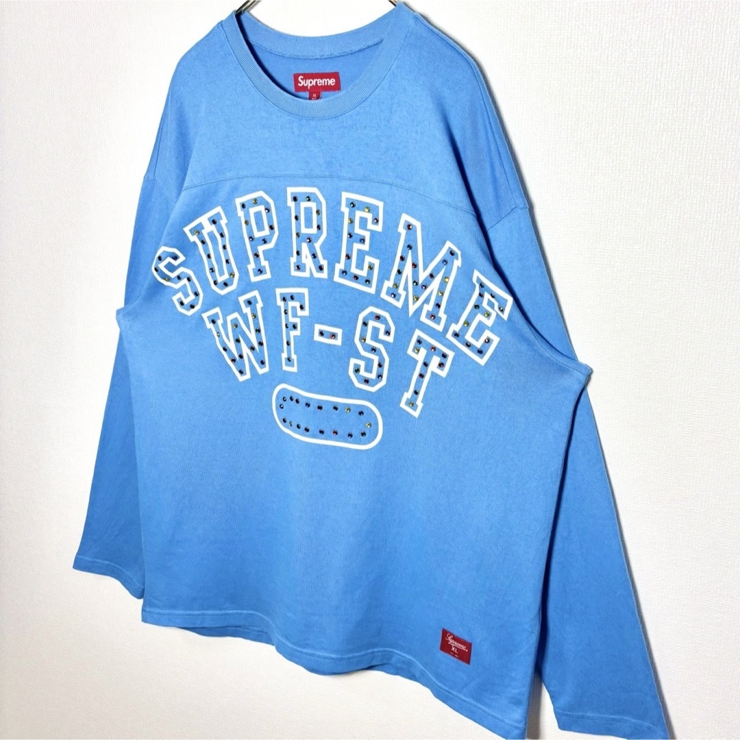 supreme 20ss スタッズ ロンT SUPREME(シュプリーム) 20SS Studded L/S Top Tee スタッズ ロゴ