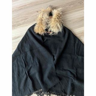 ロペ(ROPE’)のロペ　ショール　ファー付き(マフラー/ショール)