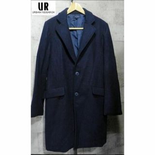 アーバンリサーチ(URBAN RESEARCH)のアーバンリサーチ 細身 チェスターコート 紺 38 URBAN RESEARCH メンズ(チェスターコート)