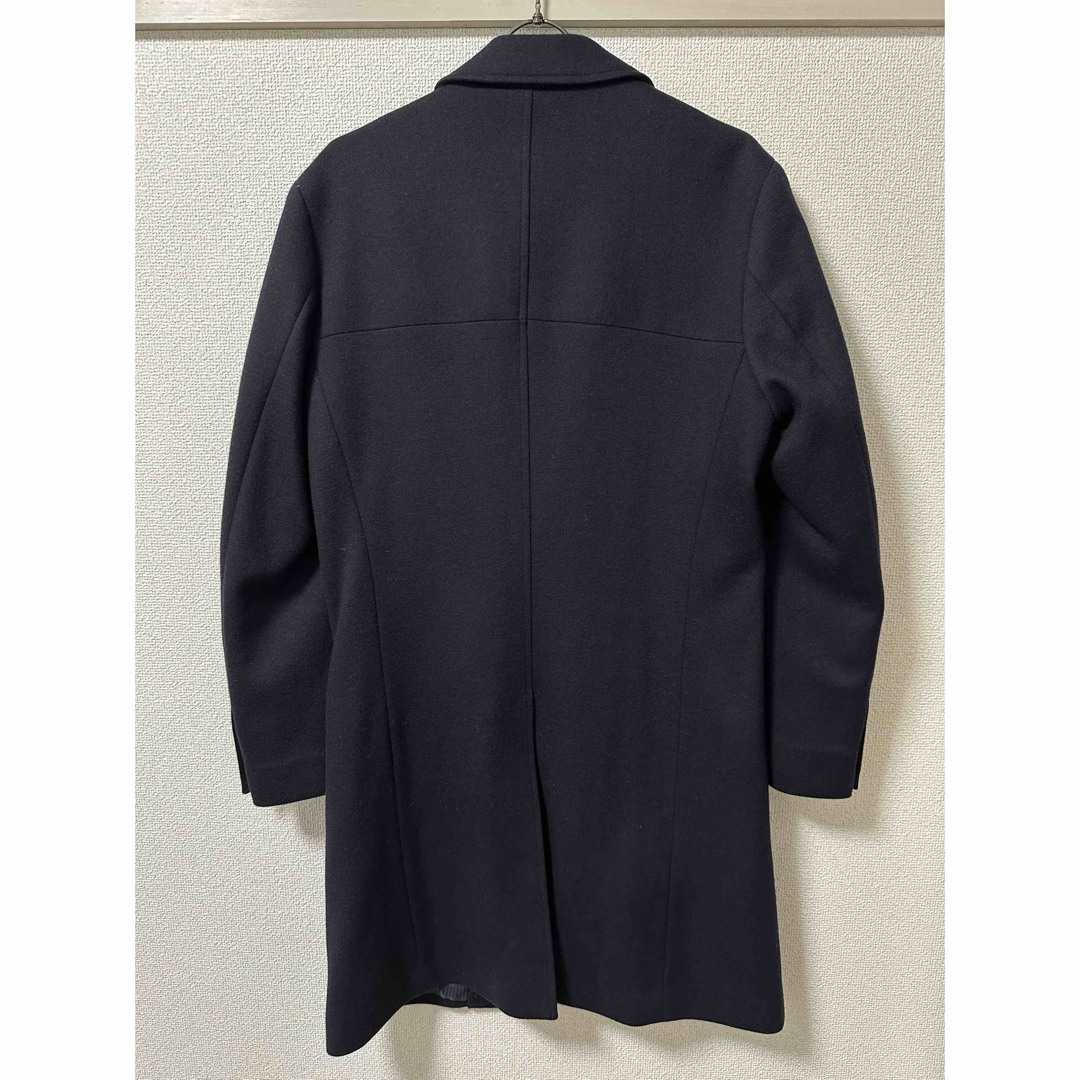 THE SUIT COMPANY(スーツカンパニー)の【美品】スーツセレクト チェスターコート ネイビー Lサイズ メンズのジャケット/アウター(チェスターコート)の商品写真