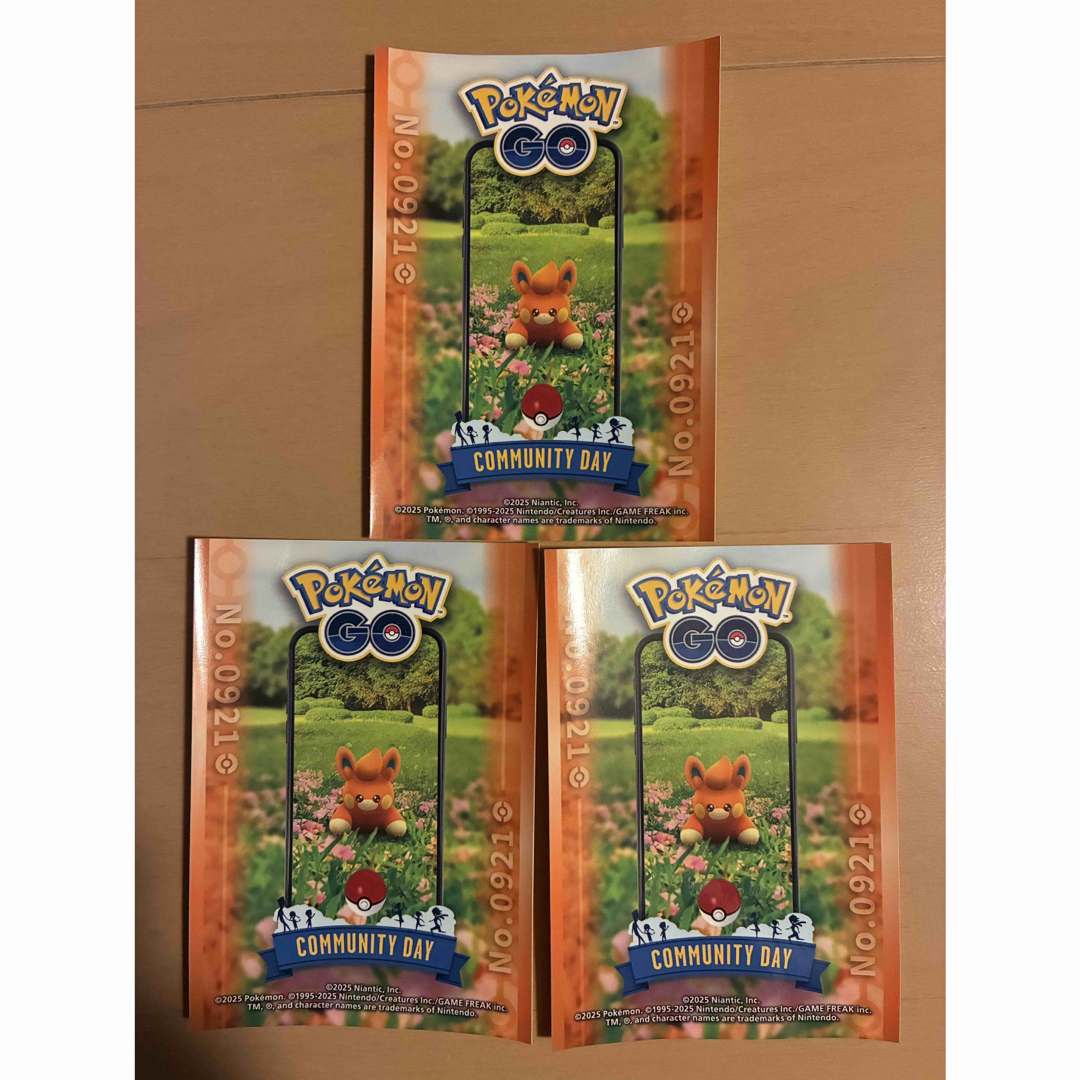 ポケモン(ポケモン)のポケモンGO コミュニティデイ パモ ステッカー 3枚セット エンタメ/ホビーのおもちゃ/ぬいぐるみ(キャラクターグッズ)の商品写真