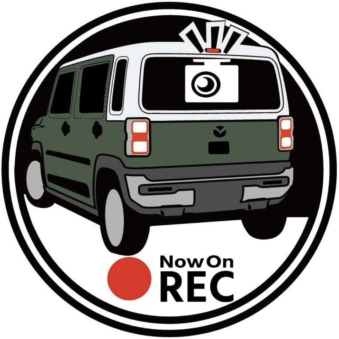 マツダ(マツダ)の全色対応可能 フレアクロスオーバー ドライブレコーダー ドラレコ ステッカー 自動車/バイクの自動車(車外アクセサリ)の商品写真