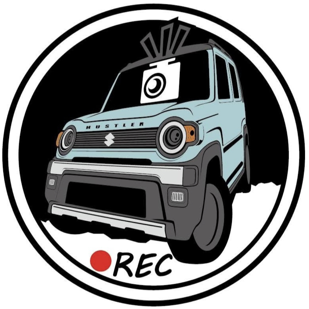 スズキ(スズキ)の全色対応可 ハスラー タフワイルド ドライブレコーダー ドラレコ ステッカー ② 自動車/バイクの自動車(車外アクセサリ)の商品写真
