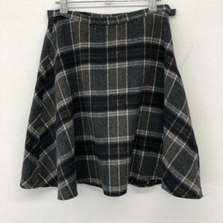 グローブ(grove)の【grove】グローブ　　茶系　灰色系　L　スカート　レディース　チェック(その他)