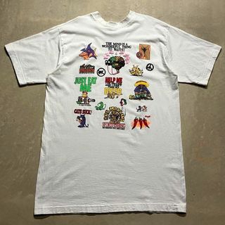 ヴィンテージ(VINTAGE)の90s ビンテージ エロ ネタ アート 企業 白 Tシャツ tee XL 古着(Tシャツ/カットソー(半袖/袖なし))