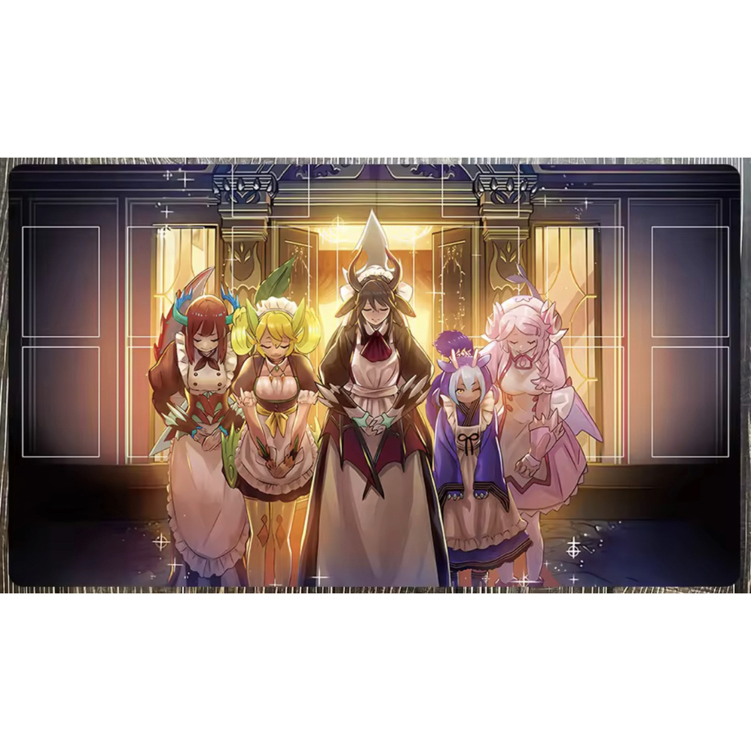 遊戯王(ユウギオウ)の未使用新品 遊戯王 ドラゴンメイド カード プレイマット サプライ エンタメ/ホビーのトレーディングカード(カードサプライ/アクセサリ)の商品写真