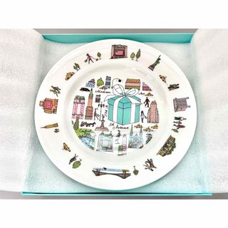 出産祝い - Co. & Tiffany 箱付き デザイン お皿 プレート ティファニー 工芸品