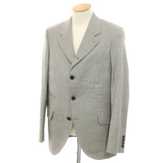 【中古】コムデギャルソン オムドゥ COMME des GARCONS HOMME DEUX 2024年春夏 ウール 切替 テーラードジャケット グレー系【サイズS】【メンズ】(テーラードジャケット)