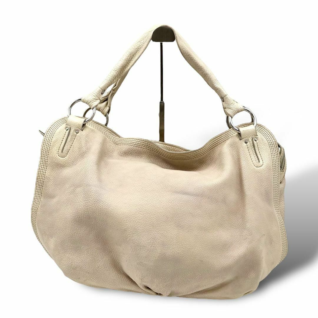 CELINE トートバッグ ビタースウィート トリオンフ金具 ホワイト