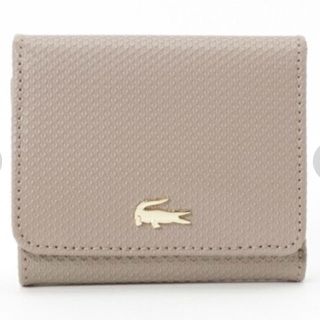 ラコステ(LACOSTE)の新品値下げ LACOSTE ラコステ 3つ折り財布 ベージュ(財布)