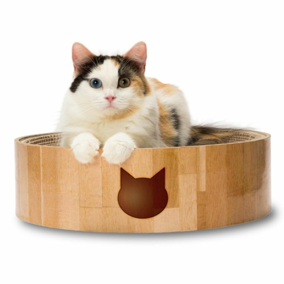 【在庫セール】猫壱(necoichi)バリバリボウル ライトブラウン その他のペット用品(猫)の商品写真