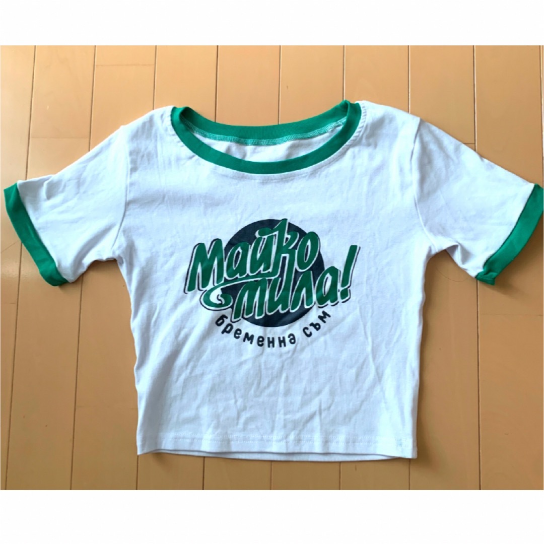 SHEIN(シーイン)のSHEIN Tシャツ クロップド丈 レディースのトップス(Tシャツ(半袖/袖なし))の商品写真