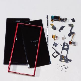 エクスペリア(Xperia)のXperia XZ Premium パーツジャンク品&アルミバンパー 中古(その他)
