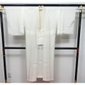 【中古】Mサイズ 化繊 長襦袢 白絽 夏襦袢