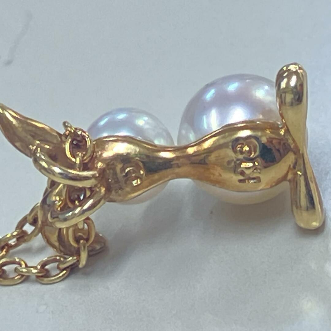 TASAKI(タサキ)のTasaki タサキ ラビットモチーフ ネックレス K18ゴールド k18刻印【中古】 レディース レディースのアクセサリー(ネックレス)の商品写真