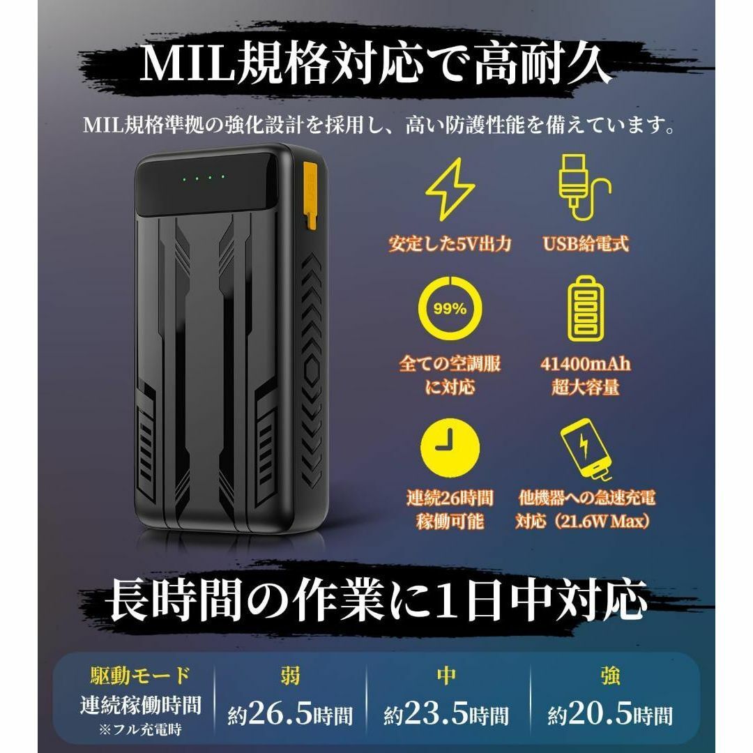 楽天市場】空調服® 3点セット ジーベック XE98028 3L～5L フル