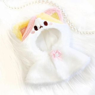 ぬい服 ぬいぐるみ用アニマル ポンチョ 10cm用 推し活 オタ活 着ぐるみ ホ(その他)