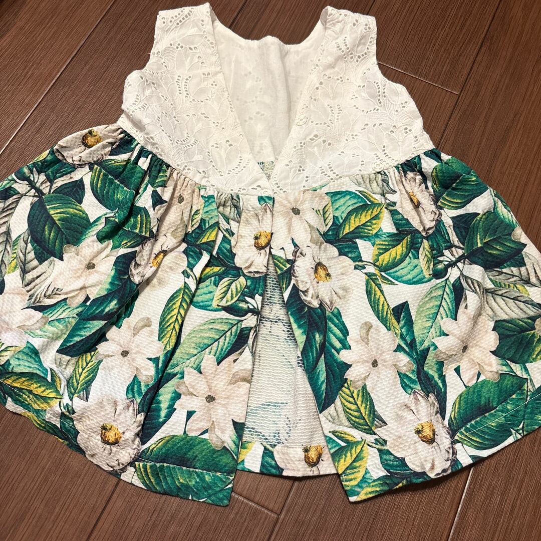花柄チュニック キッズ/ベビー/マタニティのベビー服(~85cm)(ワンピース)の商品写真