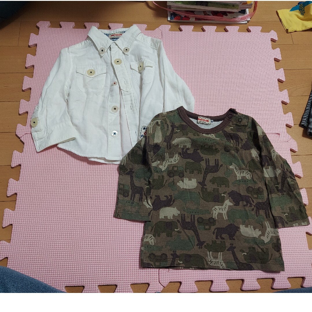 mikihouse(ミキハウス)のミキハウス 長袖シャツとブラウスセット キッズ/ベビー/マタニティのキッズ服男の子用(90cm~)(ブラウス)の商品写真