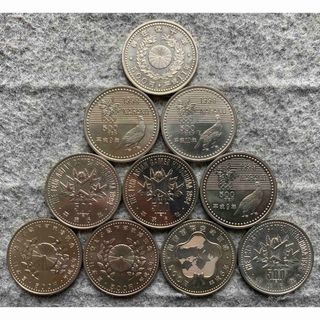 500円記念硬貨 9種10枚(貨幣)