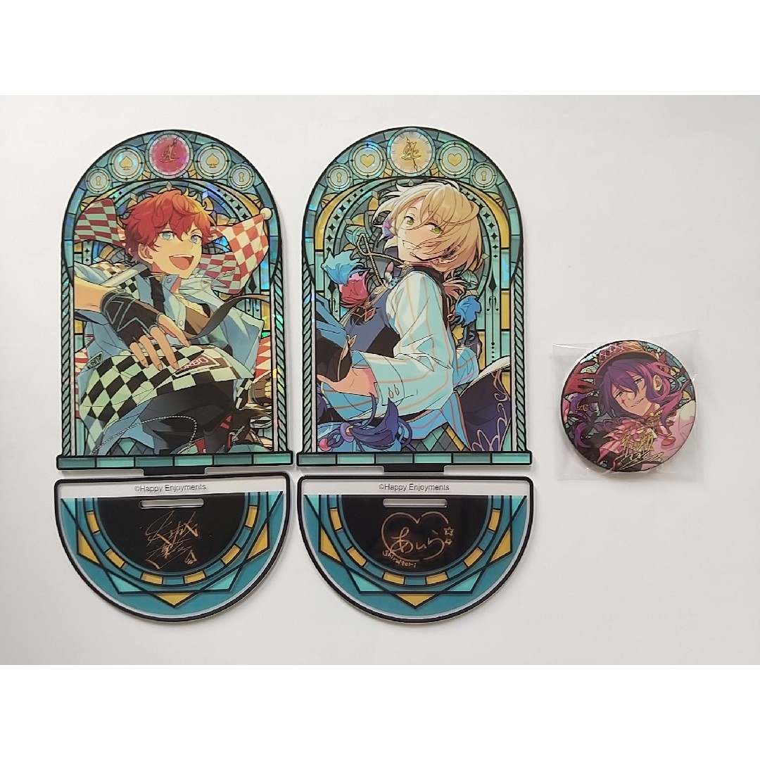 あんスタ 時光 アクリルスタンド アクスタ 缶バッジ 中国 一彩 藍良 マヨイ エンタメ/ホビーのおもちゃ/ぬいぐるみ(キャラクターグッズ)の商品写真