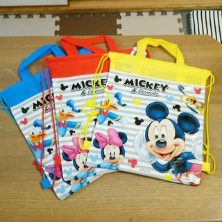 ディズニー(Disney)のミッキーマウス ナップサック 体操服バッグ  体操服入れ  プールバッグ(体操着入れ)