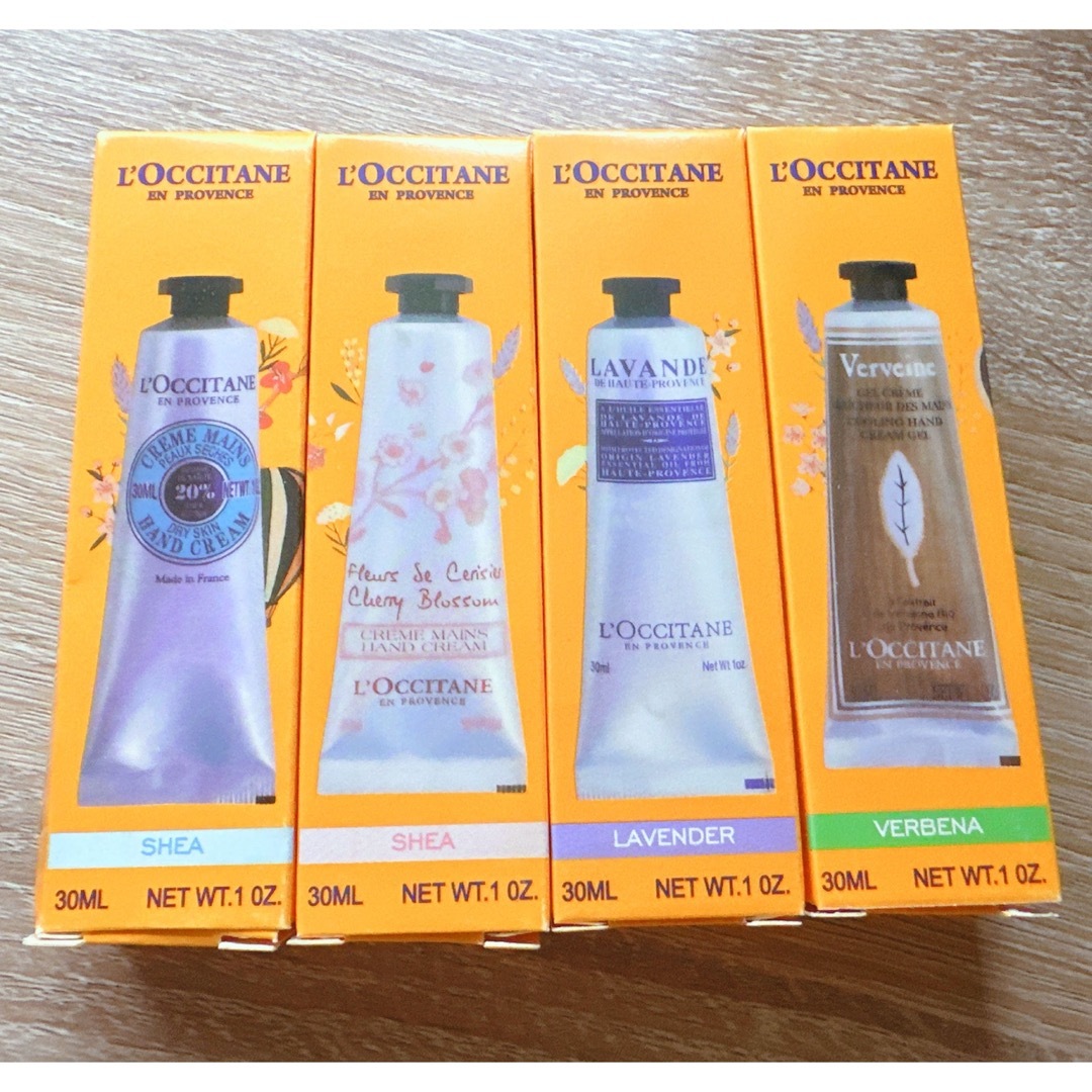 L'OCCITANE(ロクシタン)の【大人気】ロキシタン LOCCITAN ハンドクリーム4本セット コスメ/美容のボディケア(ハンドクリーム)の商品写真