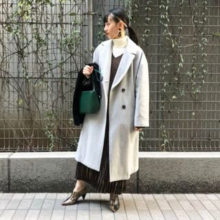 Ray BEAMS - Ray BEAMS モッサダブルチェスターコート ライトグレー