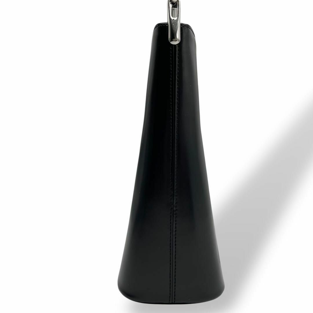 未使用 SONIA RYKIEL ソニアリキエル ハンドバッグ レザー ブラック