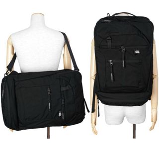 新品★KONG ITALY 3WAY BACKPACK ブラック ビジネスバッグ(バッグパック/リュック)