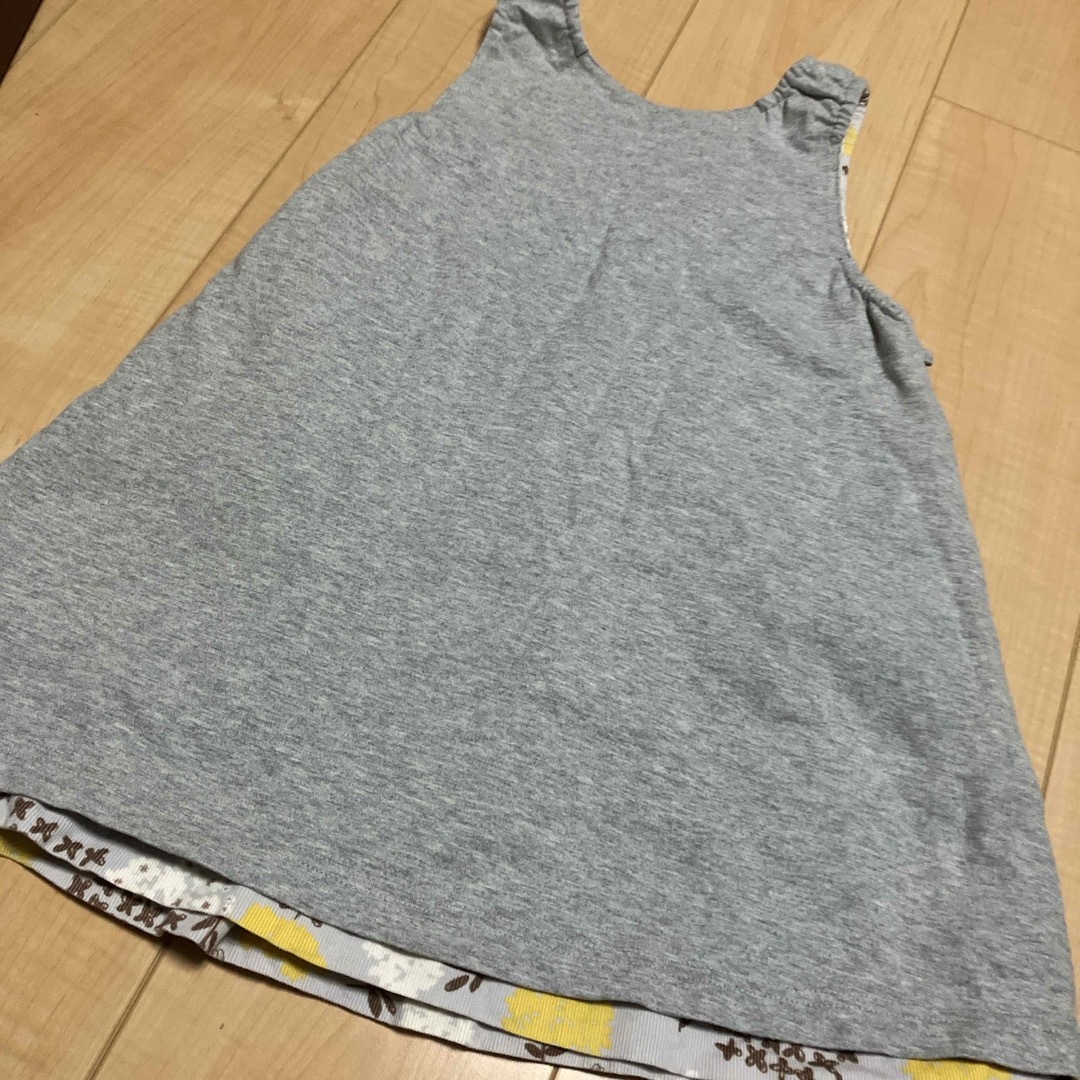 KP(ニットプランナー)のﾆｯﾄﾌﾟﾗﾝﾅｰ kp 110cm ﾘﾊﾞｰｼﾌﾞﾙ ジャンパースカート キッズ/ベビー/マタニティのキッズ服女の子用(90cm~)(ワンピース)の商品写真