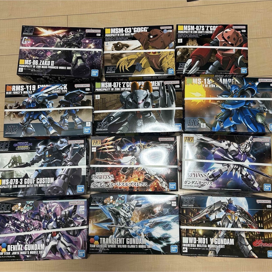 High Grade(BANDAI)(ハイグレード)のHG ガンプラ 12体セット 未組立新品 ズゴッグ ケンプファー ターンエー エンタメ/ホビーのおもちゃ/ぬいぐるみ(模型/プラモデル)の商品写真