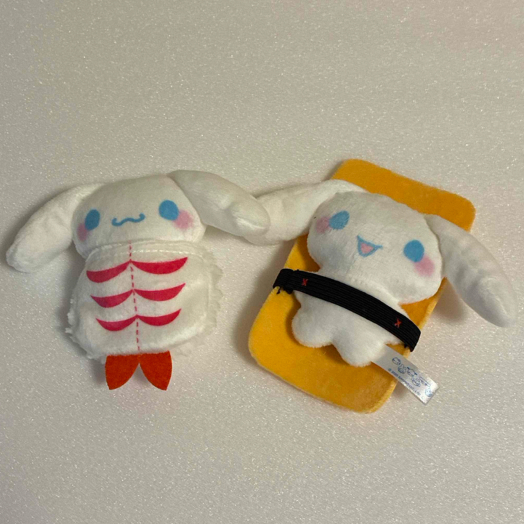 シナモロール(シナモロール)のシナモロール☆お寿司マスコット2個 エンタメ/ホビーのおもちゃ/ぬいぐるみ(ぬいぐるみ)の商品写真