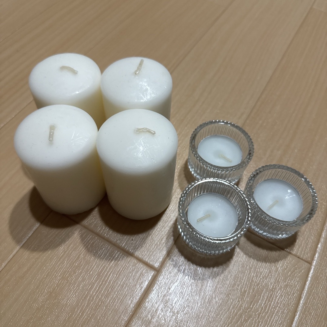 IKEA(イケア)のキャンドル 結婚式 ウェルカムスペース ハンドメイドのウェディング(ウェルカムボード)の商品写真