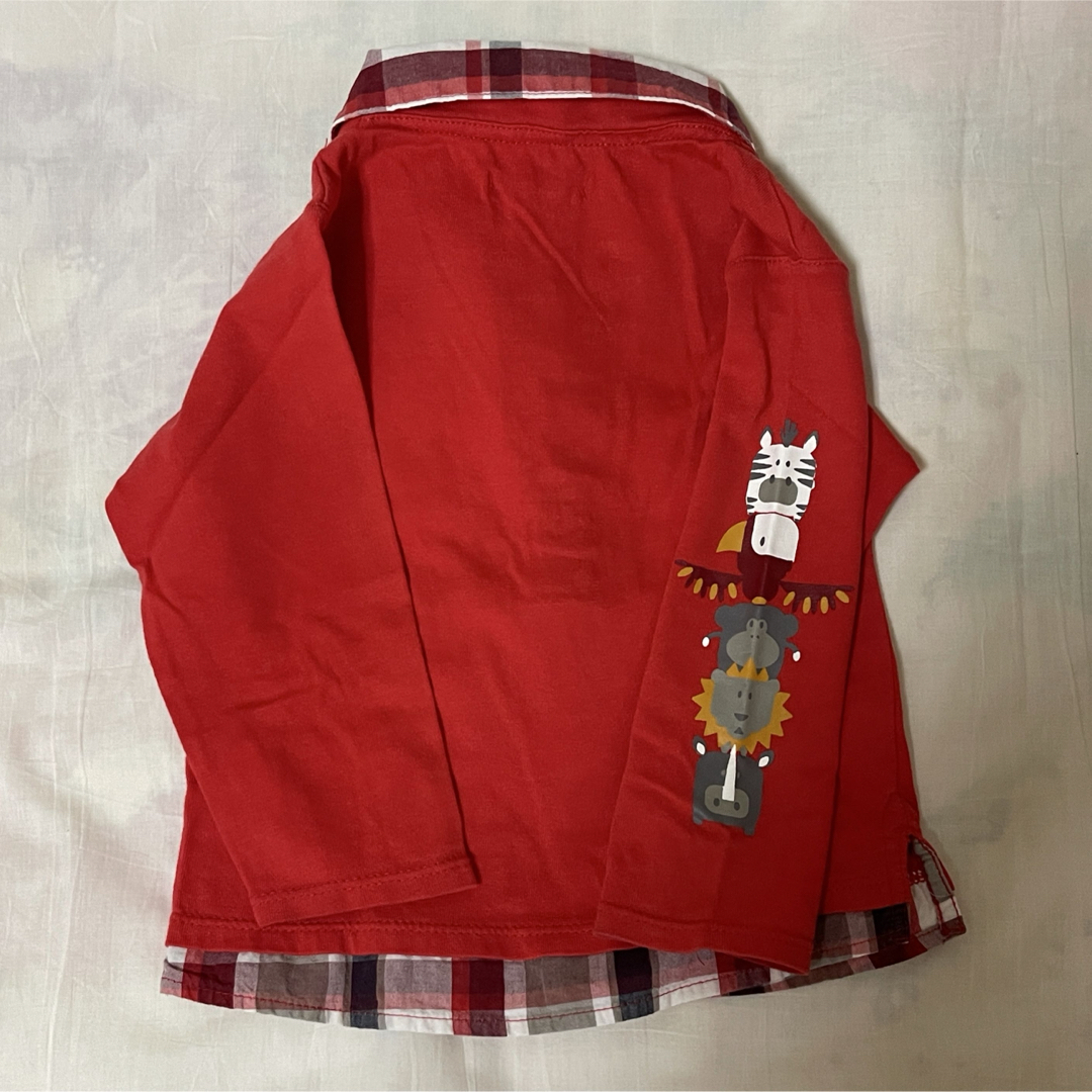 男の子　長袖カットソー　３枚セット キッズ/ベビー/マタニティのベビー服(~85cm)(Ｔシャツ)の商品写真