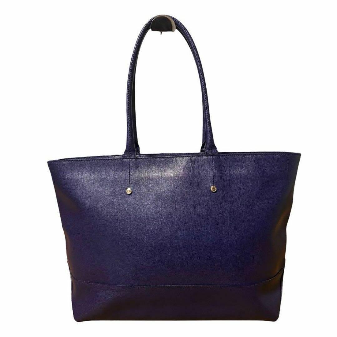 FURLA(フルラ)のフルラ　トートバッグ　A4収納　ブルー系　サフィアーノレザー 肩掛け　通勤　通学 レディースのバッグ(トートバッグ)の商品写真