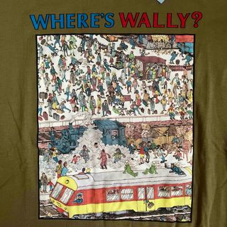 ウォーリーを探せ　半袖Tシャツ カーキ(Tシャツ(半袖/袖なし))