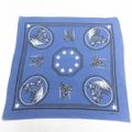 中古 ビンテージ バンダナ 50年代 50s トラ タイガー 馬 コットン 紺 ネイビー 【spe】 25may10