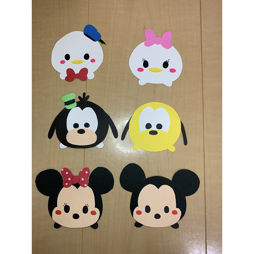 ディズニー ツムツム 壁面飾り ハンドメイドの素材/材料(型紙/パターン)の商品写真