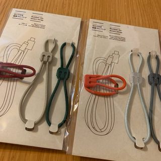 ムジルシリョウヒン(MUJI (無印良品))の無印良品　ロック付き結束ゴムバンド　３色セット×2(日用品/生活雑貨)