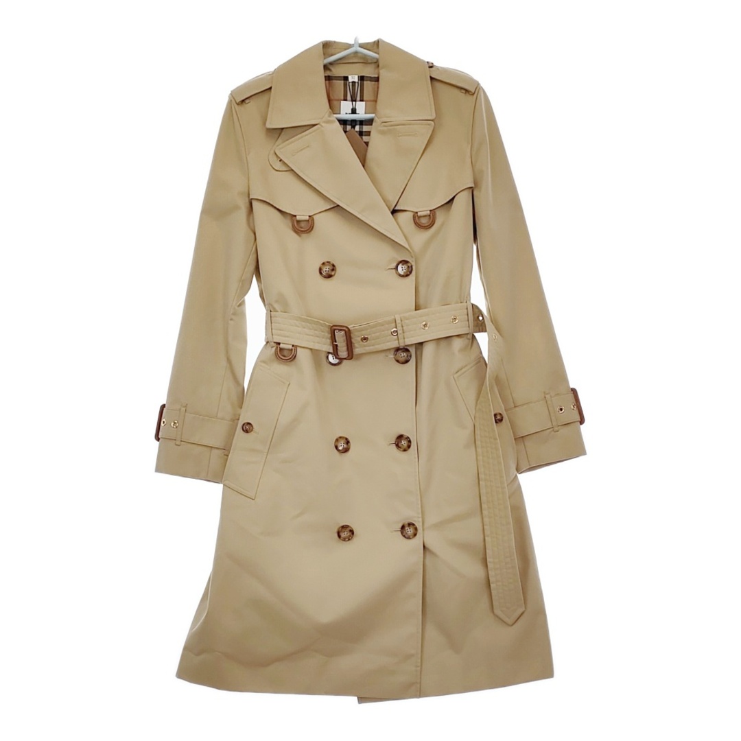 BURBERRY - BURBERRY 新品 Islington HONEY UK10 ノバチェック トレンチコート ベージュ レディース バーバリー【中古】5-0429M♪